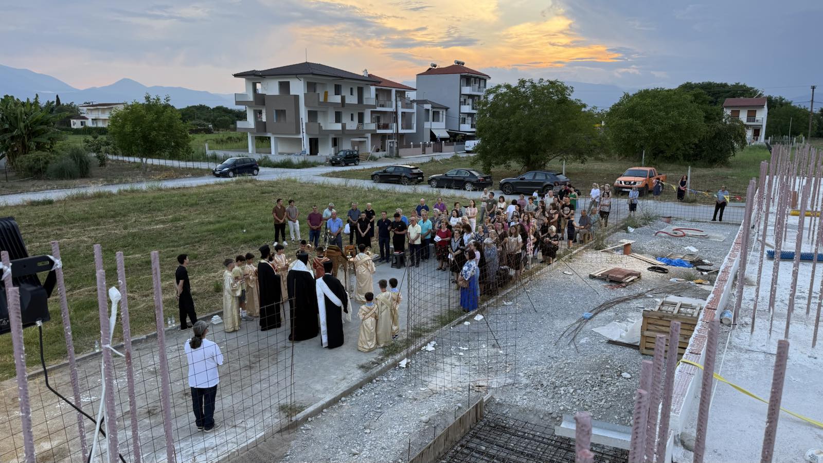 ΘΕΜΕΛΙΩΣΗ ΚΑΜΠΑΝΑΡΙΟΥ ΙΕΡΟΥ ΝΑΟΥ ΑΓΙΟΥ ΜΕΛΕΤΙΟΥ ΚΑΤΕΡΙΝΗ